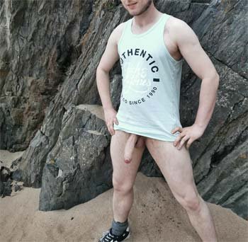 Gay naked hiking along the coast of California